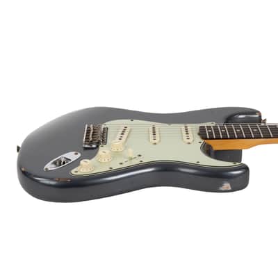 Used Fender Custom Shop '61 Stratocaster Relic Charcoal Frost Metallic 2020 image 3
