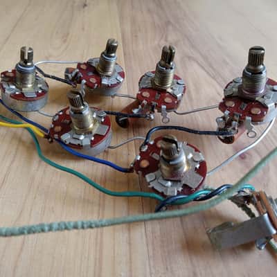 Vintage 1963 Kay Speed Demon Guitar Wiring Harness! CTS Pots, Rotary Switch, Jack, Caps! image 2