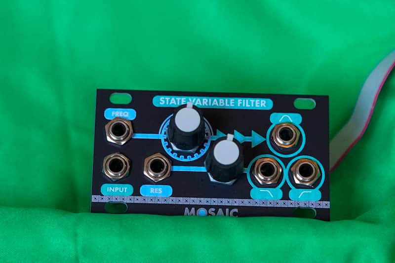 MOSAIC 1U STATE VARIABLE FILTER SVF Black