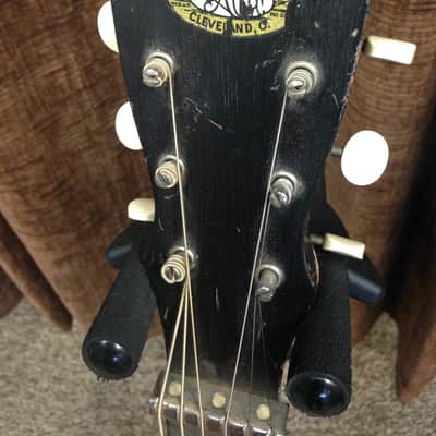 Vintage Oahu Squareneck Acoustic Guitar circa 1930's with Original Case image 3
