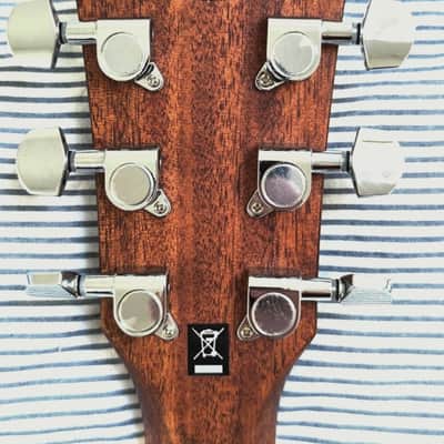 Washburn Heritage Series HD10SCE Acoustic-Electric Cutaway Dreadnought Guitar 2010s - Natural image 7
