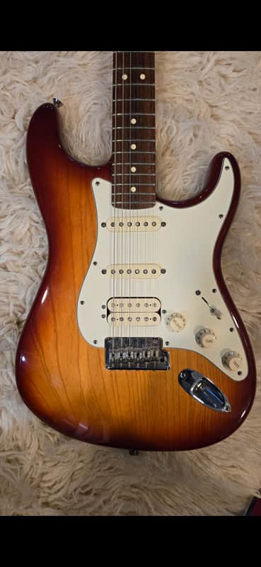 2012 Fender American Stratocaster in Ash with Rosewood Fretboard Sienna Sunburst image 1
