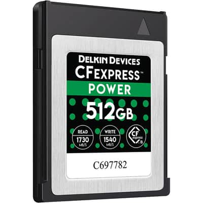 Delkin Devices 512GB CFexpress POWER Memory Card image 2