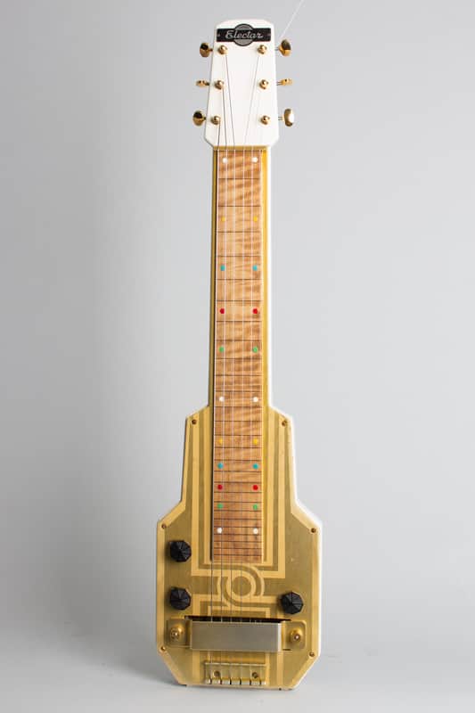 Epiphone Electar Model M Lap Steel Electric Guitar (1938), ser. #2093, original brown tolex hard shell case. image 1