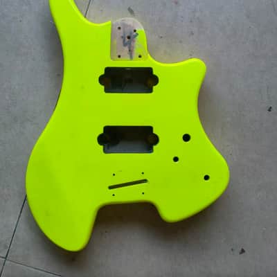 Yellow Headless Guitar HH Body image 4