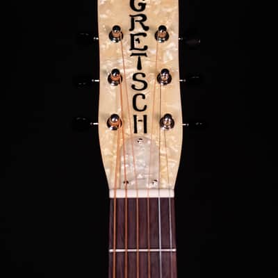 Gretsch G9201 Honey Dipper Round-Neck, Brass Body Biscuit Cone Resonator Guitar, Shed Roof Finish image 9
