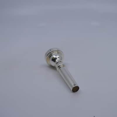Unmarked Generic Flugelhorn Mouthpiece in Silver Plate image 3