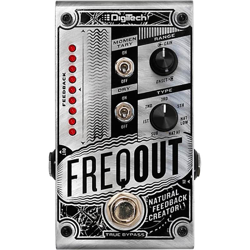DigiTech FreqOut Frequency Dynamic Feedback Generator Pedal 2024 - SILVER & BLACK image 1