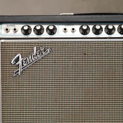 1968 Fender Deluxe Reverb AB763 Silverface 1x12 Combo Amp #59042 image 6
