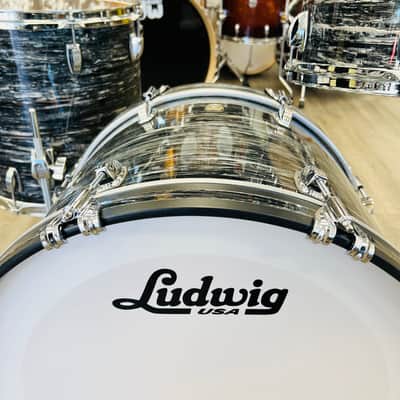Ludwig Classic Maple Downbeat 3-Pc Shell Pack 12/14/20 (Vintage Black Oyster) image 3