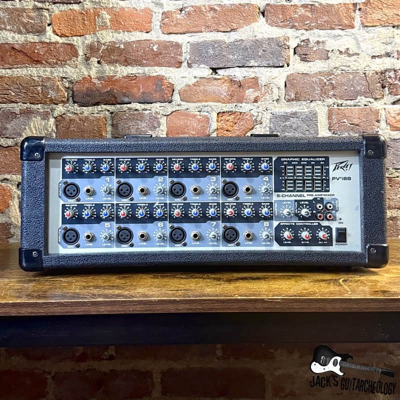 Peavey PVi 8B 8-Channel Powered Mixer/Amplifier - 150W (2000s - Black) image 1