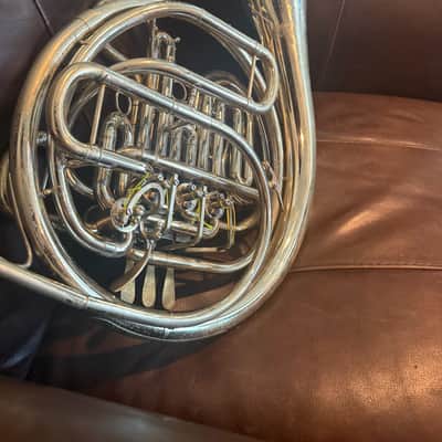 Holton H179 Farkas Professional Model Double French Horn 2010s - Clear-Lacquered Nickel-Silver image 7