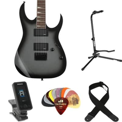 Ibanez Gio GRG121DX Essentials Bundle - Metallic Gray Sunburst image 2