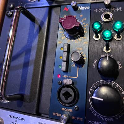 AMS Neve 1073LB 500 Series Mic Preamp Module 2010s - Blue image 2