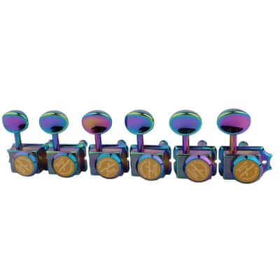 Rainbow Stratocaster Telecaster Style Guitar Vintage Deluxe Lock Tuning Pegs Machine Heads image 2