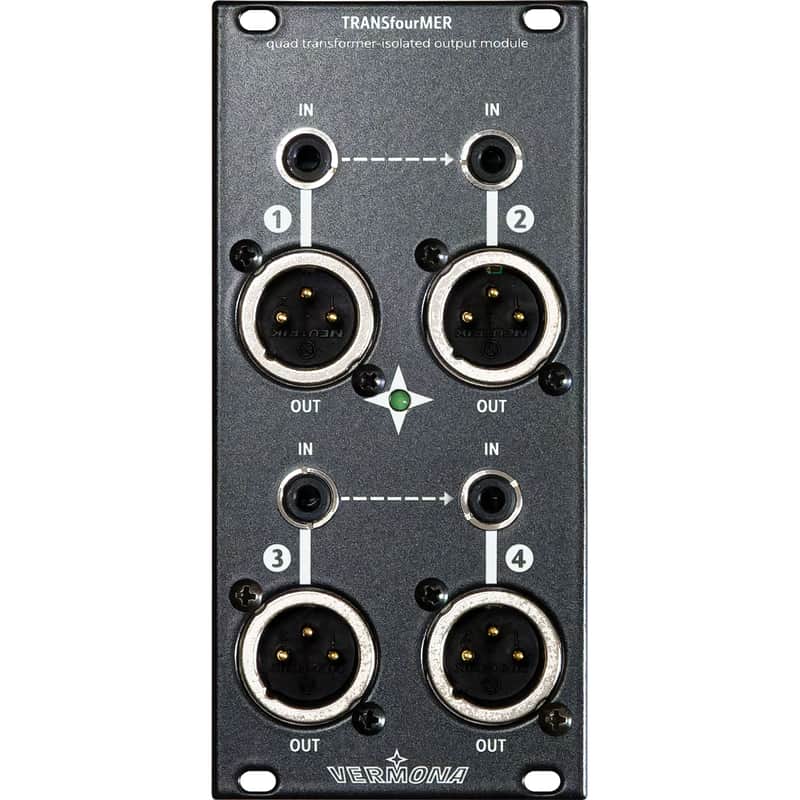 Vermona TRANSfourMER Quad Transformer-Isolated Output Eurorack Module image 1