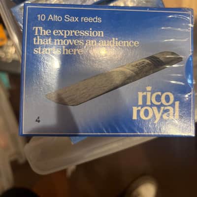 Rico 10 Alto Sax Reeds #4 Rico Royal 2025 - Wood image 1