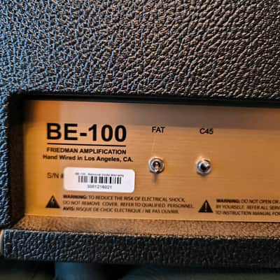 Friedman BE-100 Brown Eye 2-Channel 100-Watt Guitar Amp Head image 6