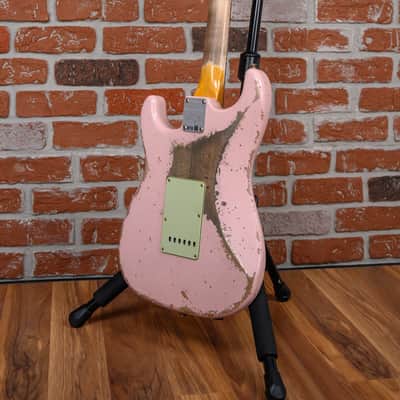 Fender Custom Shop LR25 ‘62/‘63 Stratocaster Super Heavy Relic Shell Pink Boos Leather Custom Pickguard 2025 image 9
