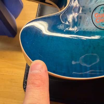 2017 Gibson ES-335 Figured Aquamarine OHSC image 20