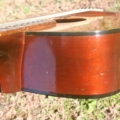 Yamaha FG 150 Red Label 000size Guitar Circa 1968 Natural+Chip Board case image 10