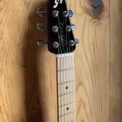 G-Sharp OF-1 Travel Guitar, Three Tone Sunburst (g# tuning, comes w/ gig bag) image 11