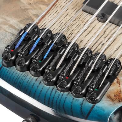 Ibanez SRAS7 CBS - Cosmic Blue Starburst Bass Workshop image 15