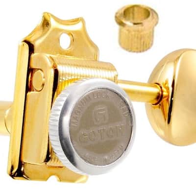 Gotoh Gold SD91-MGT 6-in-line Vintage Style Locking Tuners TK-0769-002 image 1