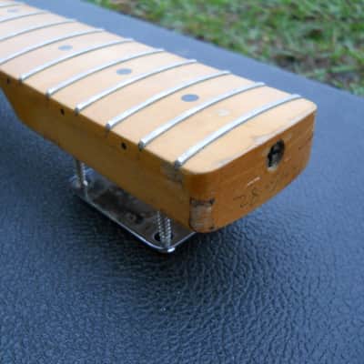 1982 Fender Fullerton USA 57RI Reissue Precision P Bass Neck Tuners Tree Plate Strap Button NICE! image 15