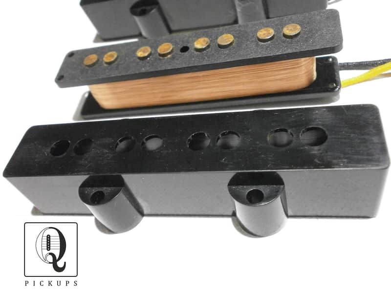 Jazz Bass Pickups A2 Aged Relic Hand Wound Alnico 2 Bridge Neck Fender by Q pickups image 1