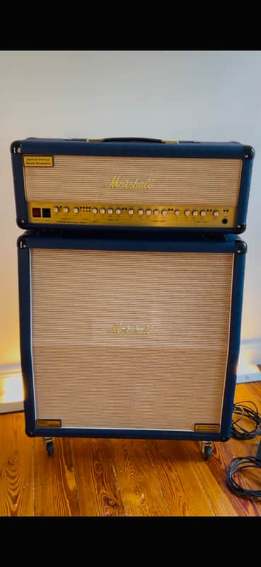 Marshall Anniversary 6100 LM 100 W 1992 - blauer Tolex, one of 1000! image 1