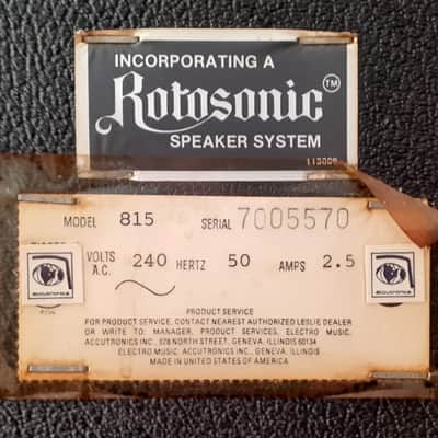 Leslie Proline 815 + Preamplificador original + Cable de 11 pines image 7