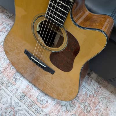 Cort Gold DC-6 Acoustic Electric Guitar - Natural Gloss image 3
