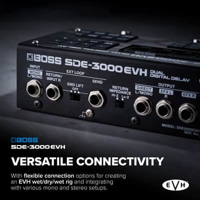 BOSS SDE-3000EVH Special Edition Eddie Van Halen Dual Digital Delay Pedal | 8 Authentic EVH Presets | 2 Built-In SDE-3000 Delay Pedals | Replicate Eddie’s Wet/Dry/Wet Rig with Versatile Connectivity image 4