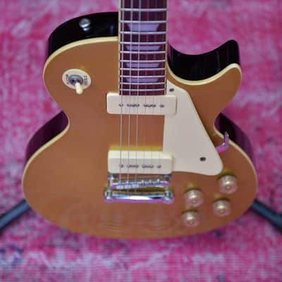 Aria Pro II Gold Top Les Paul p90s '56 Reissue, late 90's image 17