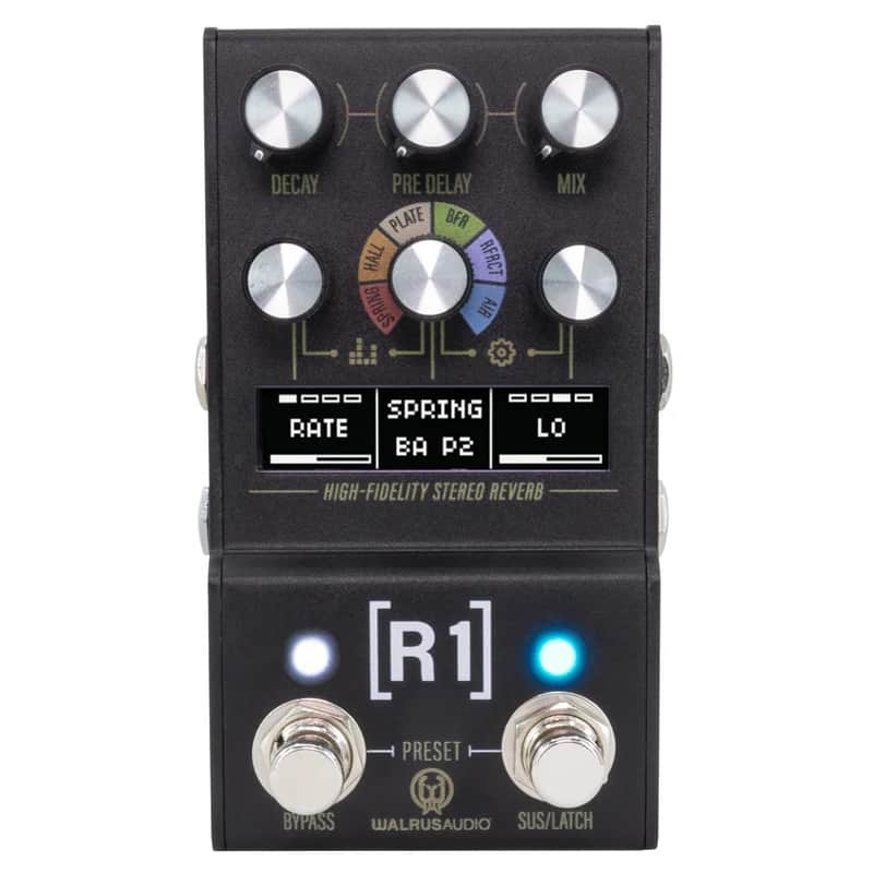 New Walrus Audio MAKO Series MKII R1 High-Fidelity Reverb Guitar Effects Pedal image 1