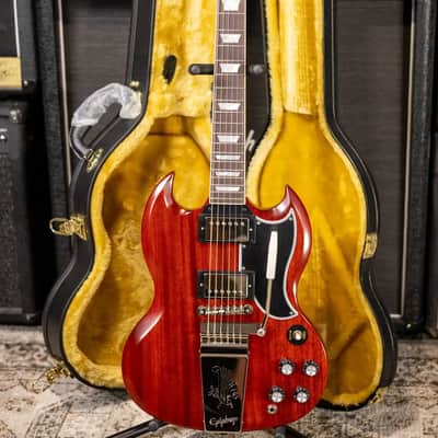 Epiphone 1964 SG Standard with Maestro Vibrola Reissue Electric Guitar - Cherry Red with Hardshell Case image 15