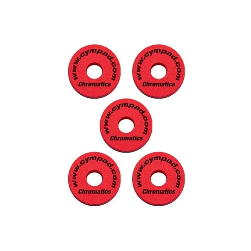 Cympad Chromatics Foam Cymbal Washer 5-Piece Crash Set Red