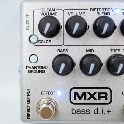 MXR M80 Bass DI + Bass Preamp Distortion Limited Silver With Original Box Guitar Effect Pedal AB18Z992 image 3