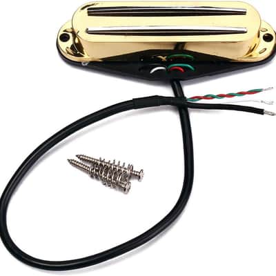 Electric Guitar Dual Hot Rail Humbucker Pickup Single Coil Guitar Pickup Fit for Electric Guitar Gold image 3