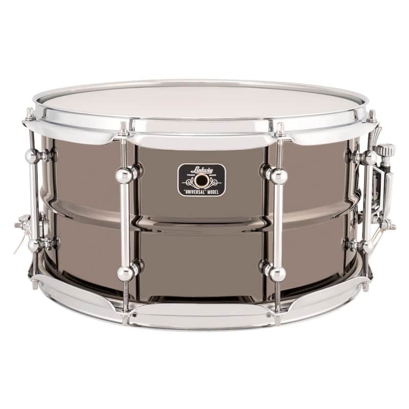 Ludwig LU0713C Universal Brass 7x13" Snare Drum with Triple Flange Hoops image 1