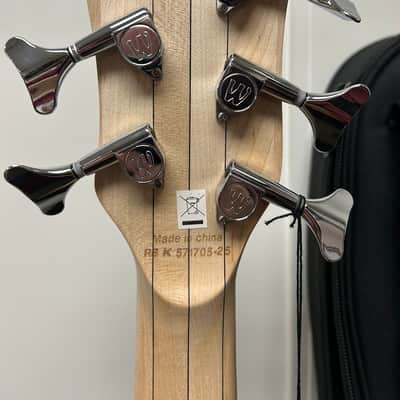 Warwick RockBass Corvette Multi-Scale 5 String Bass Guitar 2025 - Solid Black Satin image 5