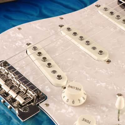 Fender ISHIBASHI FSR Made in Japan Hybrid II Stratocaster Rosewood Transparent Blue Burst (S/N:JD22020572) (10/27) image 8