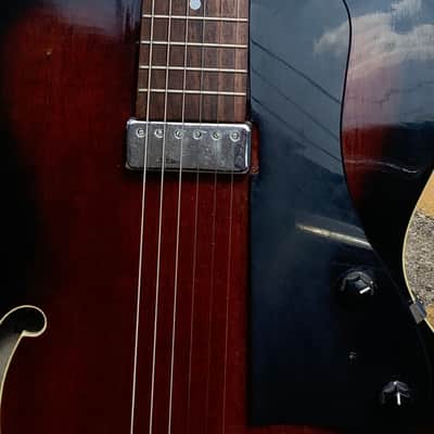 Aria Pro II FA-50E 1999 Brown Sunburst Hollow Body Electric Jazz Guitar image 8
