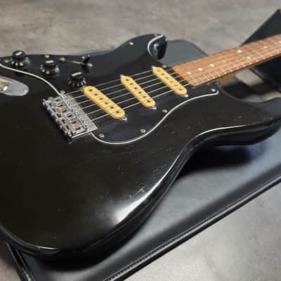 1977 Fender Stratocaster HT LEFT HAND Hardtail American Vintage 70s 1970's USA Lefty Handed Strat Custom DiMarzio Rosewood Black Aged Roadworn Relic LH Guitar image 15