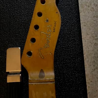 Fender Clive Brown Broadcaster Neck 1950 Blackguard Copy Fender Custom Shop Black Guard Heavy Relic Neck Vintage Masterbuilt Dale Wilson Nachocaster Quality 1951 1952 1953 1954 Danny Gatton Nacho Julian Lage Vibe Nitro Finish image 2