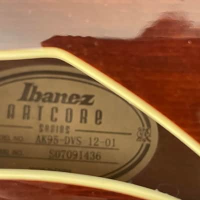 Ibanez AK95-DVS Artcore 2007 - 2012 - Dark Violin Sunburst image 5