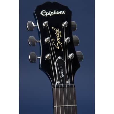 Epiphone Les Paul Special II Plus Top Translucent Blue - Single Cut Electric Guitar image 4