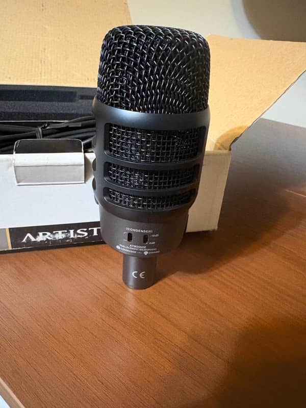 Audio-Technica ATM250DE Dual Element Microphone 2010s - Black image 1