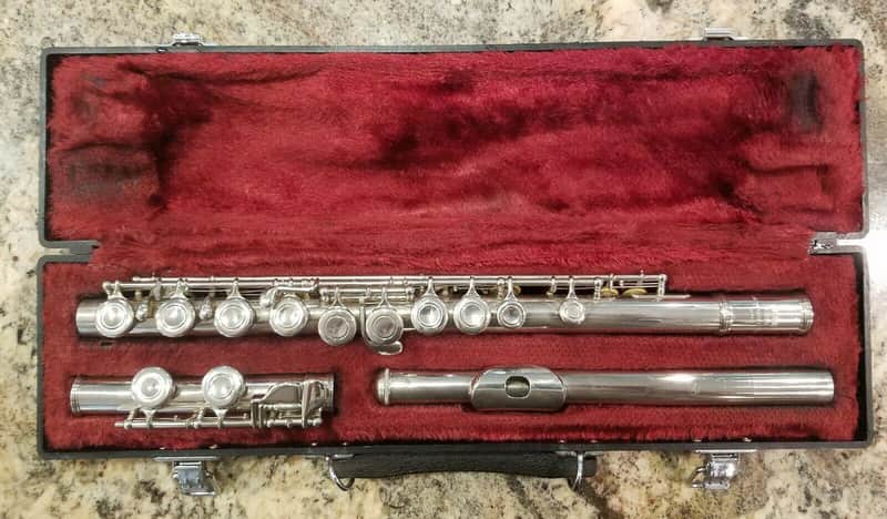 Yamaha YFL-225N Flute, Japan. Nickel. image 1